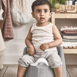 BabyBjörn Potty Chair, Gray/White Potty Training Toilet, Easy-to-Clean, Removable Inner Potty, Non-Slip