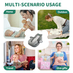 XFaa Rootling Baby Feeding Pillow, Anti Overflow Feeding Pillow for Reducing Spit-Up, Safety Nursing Pillow, Baby Lounger Reflux Wedge Breastfeeding, Removable top and Bottom