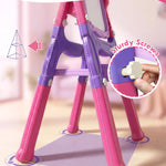 Lehoo Castle Easel for Kids, Toys for 2 Year Old Girl, Art Easel Toddler, Magnetic White Chalk Board, Gifts for 3 4 Year Old Girls 2-4 Years Old Christmas