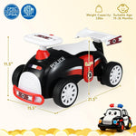 Costzon Toddler Ride On Toys, Foot-to-Floor Sliding Car with Steering Wheel, Music & Under-Seat Storage, Kids Push Ride-Ons, Baby Ride On Toys for Boys Girls 19-36 Months (Police Theme)
