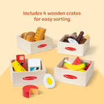 Melissa & Doug Food Groups, 21-Piece Wooden Toys Set of Pretend Play Food & Kids Play Kitchen Accessories, Preschool Toys for Girls & Boys Ages 3+