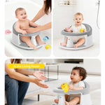 Baby Bath Seat for Babies 6 Months & Up, Bath Seats for Babies Sitting Up, 3 Baby Bath Toys, Open Design, Non-Slip, Compact Toddler Bath Seat.