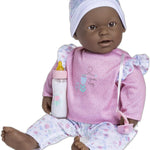 JC Toys 20-inch La Baby Soft Body Doll | Washable | Gift Set includes Magic Milk Bottle & Pacifier | Removable Pink Outfit | Perfect for Toddlers and Kids Ages 2+
