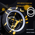 MAGICYOYO N11 Metal Professional Yoyo for Adults, Dual Purpose Unresponsive Yo yo for Stringk Trick, Responsive Yoyo for Kids 8-12 with 12 Yo-yo Strings, Responsive Bearing Kit (Black Golden)