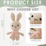 Wonderoo by Wowo Crochet Sensory Rattle for Baby Early Development - Amigurumi Grip Toy - Soft Cotton Texture Shaker for Fine Motor Skills & Tactile Play - Newborn Essential
