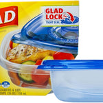 Glad Food Storage Containers, Deep Dish, 64 Ounce, 3 Count