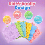 Brightway Sensory Mats Play Kit | Tiles for Floor or Wall Panel | 12" x 12" Pads, Toys & Balls for Kids with Autism | Classroom Must Haves for Toddlers & Children