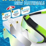 Rantizon Swim Goggles 2 Pack, Wide View Anti Fog&UV Swimming Goggles for Audlt, No Leaking Summer Gifts for Men Women Kid
