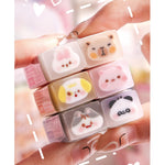 30 Pcs Cute Erasers Cartoon Animal Eraser Kawaii 3D Erasers Pencil Eraser for Students Girls Boys Women School Office Supplies Small Eraser Gift Pack (Animal)