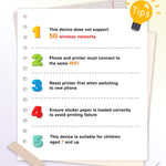 BLESSOURCE AI Mini Sticker Printer for Kids: Voice-to-Sticker, AI Dialogue, Inkless Thermal Printing, BPA & BPS-Free, Portable Sticker Maker Machine for Home & DIY, Creative Gift Set for Kids Ages 5+