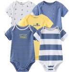 Kiddiezoom Unisex Baby 5-Pack Short-Sleeve Bodysuit baby clothes