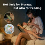 Momcozy Natural Baby Bottle, Wide-Neck, BPA Free Breast Milk Container, Storage Collection Bottle for Fridge & Milk Cooler, Breastfeeding Essential, 11 oz, 4 pcs