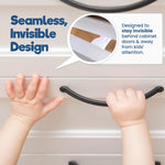 Benny Bradley's Invisible Baby Proofing Cabinet Latch Locks (20 Pack) - No Drilling or Tools Required for Installation, Works with Most Cabinets and Drawers, Works with Countertop Overhangs