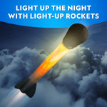 NATIONAL GEOGRAPHIC Air Rocket Toy – Ultimate LED Rocket Launcher for Kids, Jump and Launch The Light Up, Air Powered, Foam Tipped Rockets up to 100 Feet