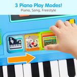 Baby DJ Table for Toddlers 1-3, Baby Musical Piano Toys 6-9-12-18 Months Toddler Activity Learning DJ Mixing Table with Music & Light Educational Toys for 1 Year Old Boy Girl Christmas Birthday Gifts