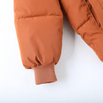 HILEELANG Toddler Baby Kids Winter Puffer Jacket with Detachable Hood and Faux Fur Trim – Warm Windproof Water-Resistant Coat for Boys and Girls 12M–7T, Caramel