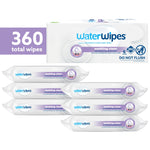 WaterWipes Soothing Clean Baby Wipes, 99% Water-Based Formula with Botanical Extract to Soothe & Protect Skin, Unscented & Hypoallergenic, 360 Count (6 Packs)