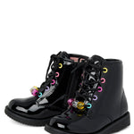 The Children's Place,Baby Girls and Toddler Lace Up Combat Boots,Toddler,4
