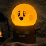 WANIDEA Cute Ghost Night Light, Warm Light Rechargeable Stepless Dimming Night Lights for Bedroom, Cute Little Buddy Ghost Anime Gifts, Funny Kids Room Decor for Teen Girls