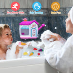 AugToy Bath Toys for Toddlers 3-5 Years, Ice Cream Foam Maker Bath Toys for Kids Ages 4-8, Bubble Pretend Cake Play Set Bathtub Toys Age 3 4 5 Year Old Girls Boys Valentines Easter Birthday Gifts Idea