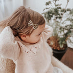 Baby Girl Hair Clips Set 20Pcs Tiny 2" Toddler Hair Bows Fully Covered Barrettes Clips for Babies Kids Small Hair Accessories