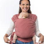 Boba Baby Wrap Carrier – Original Baby Sling Carrier for Newborns (7–35 lbs), Soft, Secure, Hands-Free & Ergonomic, Ideal for Comfortable Bonding, New Parents (Dusty Pink)