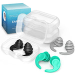 Swimming Ear Plugs for Adults,3 Pairs Waterproof Reusable Silicone Swim Earplugs for Swimming Surfing Snorkeling Showering and Water Pool,Beach,Ocean (Adults & Teens 14+)