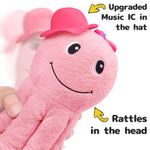 Sumobaby Infant Baby Musical Stuffed Animal Activity Soft Toys, Baby Teething Toys with Multi-Sensory Crinkle, Rattle and Mirror, for Tummy Time Newborn 0-3-6-12 Months Girls, Octopus, Pink