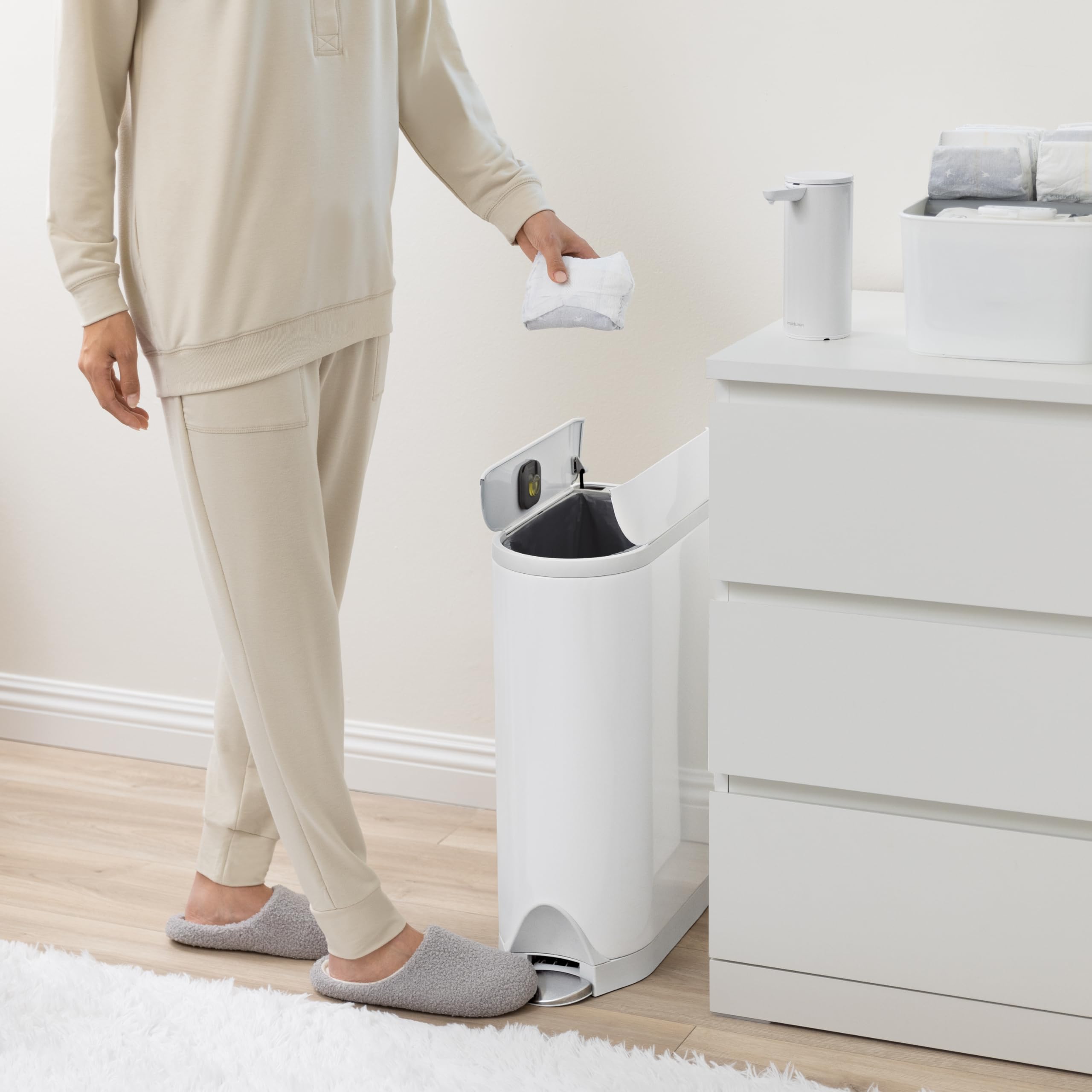 simplehuman Diaper Can with Odorsorb System (Odorsorb Pods - Diaper ...