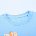 Toddler Girls Sweatshirt Long Sleeve Shirt Spring Fall Winter Clothes Cotton Cute Crewneck Pullover Sweater Top Outfits Clothing Blue Fairy 3t
