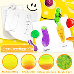 R&DLanci 8 Pack Toddler Crayons - Vegetable & Fruit Design, Non-Toxic, Washable, and Easy to Hold - Perfect for Kids Art Projects and Sensory Play,Art & Crafts Supplies,Good Gift for Toddlers