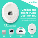 Cimilre S6+ Adjustable Rechargeable Breast Pump, Customizable Pump Sessions with Multiple Cycle Speeds & Hospital Strength Suction Levels, Double Electric Breast Pump