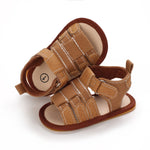 myppgg Baby Boys Summer Sandals Non-Slip Soft Sole Infant Slippers Cotton Crib Shoes for Toddler First Walkers