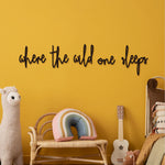 Where The Wild One Sleeps Toddler Boys Room Decor Playroom Wall Decor Wooden Wall Art Decoration for Boys and Girls