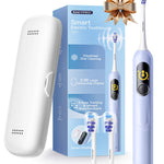 SAKYPRORAL Kids Electric Toothbrush for Teens Tween (6-15Y), Smart AI Screen with Brushing Score, Soft Bristles, Visual Timer for Braces, 150 Days Battery with Travel Case (Blue)