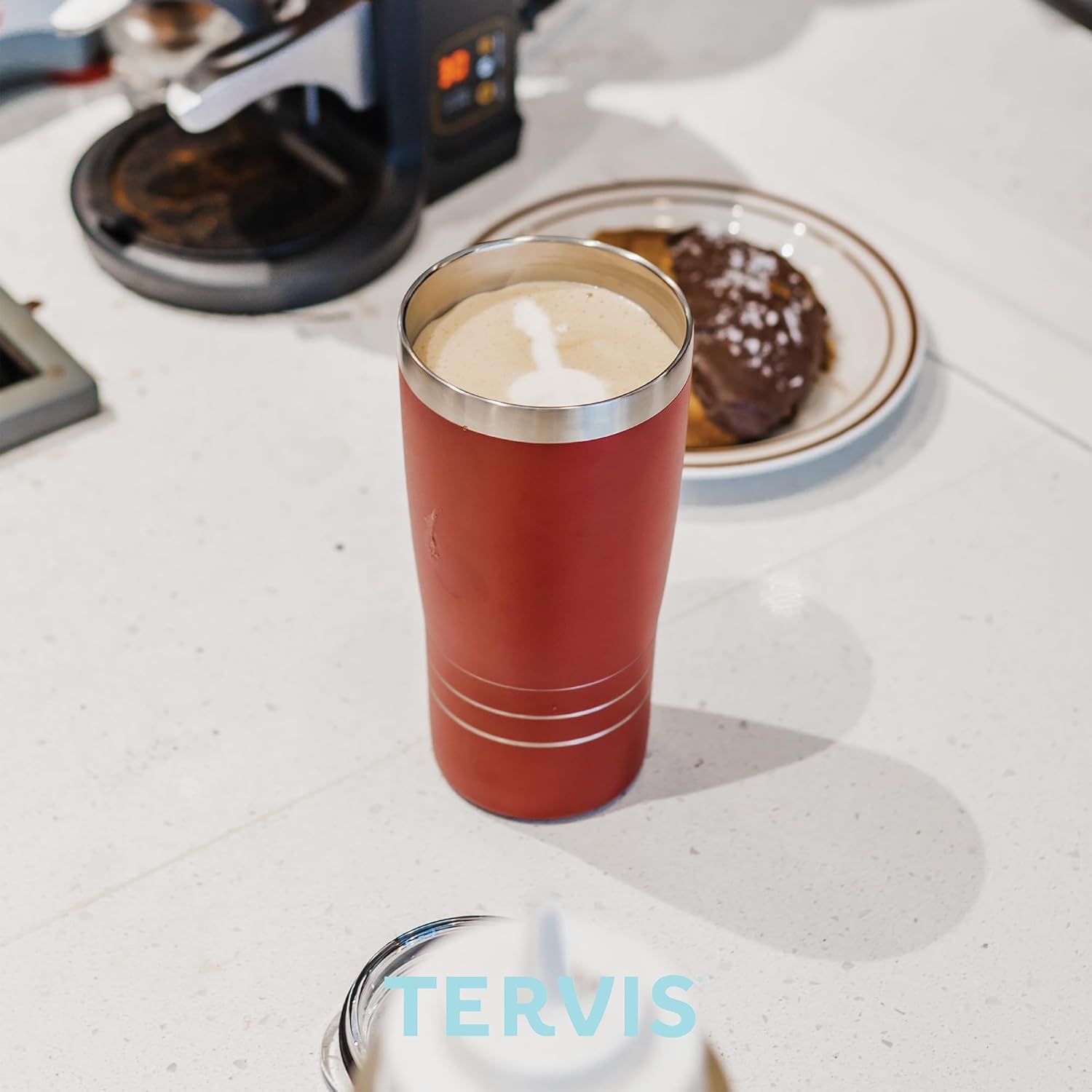 Tervis Traveler Peanuts - Snoopy & Woodstock Christmas Puffer Buddies Triple Walled Insulated Tumbler Travel Cup Keeps Drinks Cold & Hot, 20oz, Stainless Steel