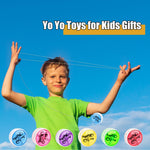 36 Pack Led Light up Yo Yo Bulk Light up Responsive Ball Colorful Beginner Yo Yo Ball for Kids Birthday Party Goodie Bag Fillers Classroom Rewards, 6 Colors