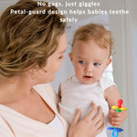 Everneer Silicone Teether Tube Stick for Babies – Textured Teething Toy with Grip Handle, Reaches Front Gums & Back Molars, BPA-Free, Easy to Hold