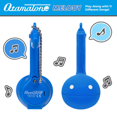 Otamatone Melody Series Japanese Electronic [Mini Size] Musical Toy [11 Pre-Programmed Songs] Portable Synthesizer from Japan by Maywa Denki [English Instruction], Blue
