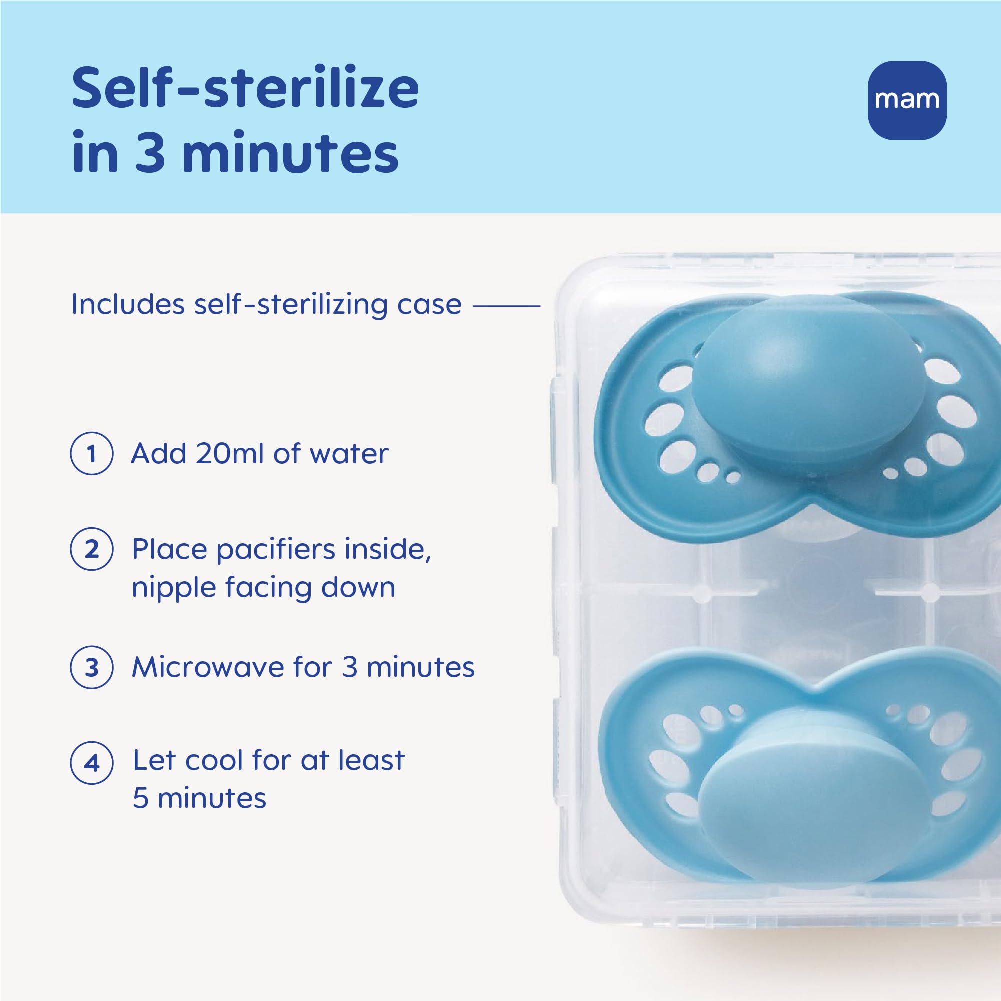 MAM Original Start Matte Baby Pacifiers, Binky for - Nursing & Feeding ...