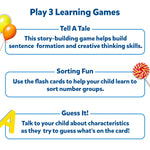 Skillmatics Thick Flash Cards for Toddlers - Letters, Numbers, Shapes & Colors, Montessori Toys, Preschool Learning Activities, Learning Aids, Gifts for Kids Ages 1, 2, 3, 4 Years