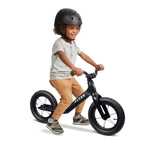 Radio Flyer Ultra Lite Balance Bike, Black, for Kids Ages 1.5-5, Pedal Free for Quick Learning, Lightweight Frame, Rubber Air Tires, Tool-Free Adjustable Seat, Footrest, Kid & Toddler Balance Bikes