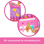 Barbie Mysteries: Beach Detectives Malibu Doll & Cotton Candy Game Booth Playset with 20 Accessories Including Prizes
