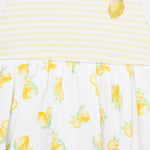 Little Me Clothes for Baby Girls' Lemons Popover and Hat, Yellow, 3 Months