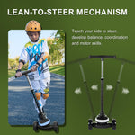 Rahmory Kids Scooter for Boys Girls Ages 3-8, 3 Wheel Light Up Toddler Kick Scooter with 20 Dynamic LED Modes, Foldable Adjustable Height, Extra Wide Deck, Lean to Steer Outdoor Toy Gift
