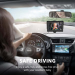 GROWNSY Baby Car Camera, HD Display Baby Car Mirror with Night Vision Feature, 4.3 inch Baby Car Camera with Monitor Wide Clear View, Backseat Camera Rear Facing to Observe Baby’s Every Move