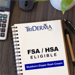TriDerma Stubborn Diaper Rash Relief Cream - FSA Eligible 2.2 oz