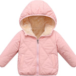Baby Boys Girls Toddlers Winter Coats Puffer Jacket Hooded Down Snow Jacket Coat Outerwear