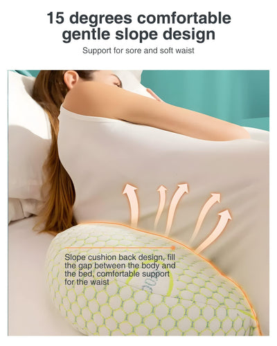 Busarilar Pregnancy Pillows for Sleeping, Maternity Pillow, Pregnancy Body Pillow Support for Back, Legs, Belly, HIPS of Pregnant Women, Detachable and Adjustable with Pillow Cover (Green, Large)
