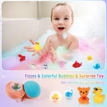Bath Bombs for Kids with Surprise Inside, 24 Pack Kid Bath Bombs Gift Set, Easter Valentines Day Gifts for Kids Bubble Fizzy for Girls Boys with Toys Inside, Easter Basket Stuffers